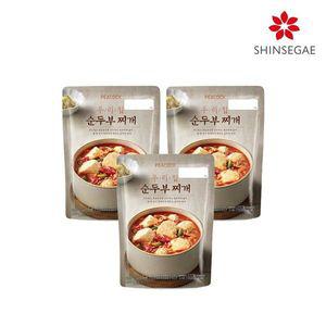 [NS홈쇼핑][피코크] 우리집 순두부찌개 500g x 3팩[33628179]