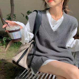 [JHQRFVC6_4B]여성 2컬러 여름옷 부드러운 박시핏 베스트