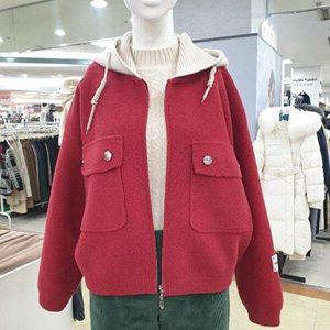 [셀러허브 1]해리앤 DP01 후드모직자켓  YQW-1D15