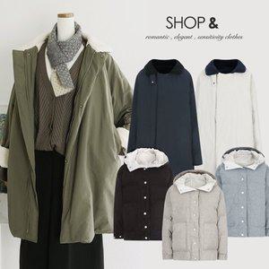 [샵앤SHOP][샵앤] [무료배송]여성 방한 겨울 데일리 집업 패딩 점퍼 균일가