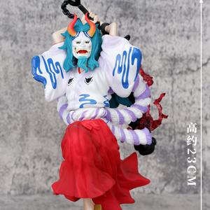 마스크 포함 원피스 야마토 애니메이션 피규어 PVC 장식 모델 펜던트 룸 장난감 생일 선물 23cm