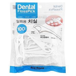 우일 덴탈 일회용치실 100P (8304) 구취예방 치