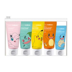엘지생활건강 포켓몬 미니스 여행용세트 5종(1세트) 샴푸 린스 바디워시 치약 폼클렌징