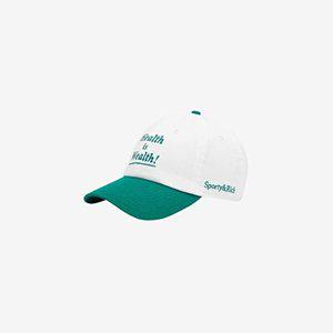 [스포티앤리치]스포티앤리치 헬스 이즈 웰스 볼캡 화이트 공용 AC040516006WH01