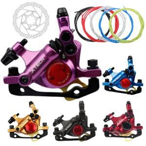 XTECH HB-100 MTB 로드 라인 풀링 유압 디스크 브레이크 캘리퍼, 전면 및 후면 산악 자전거 디스크 브레이