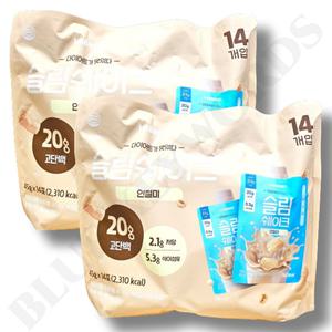 랩노쉬 슬림쉐이크 인절미맛 45g x 14포 x 2팩 4주분