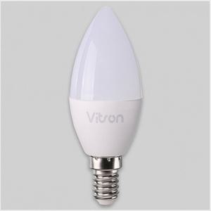 d09 235175 촛대구 LED 5W E14 3K 불투명 전구색 KS