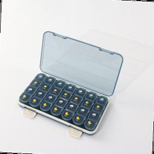 휴대용 일주일 보관 약통 2사이즈 케이스 데일리 영양제통 알약 요일별 함 정리함