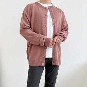 [IXHIN5CB_4B]오버핏 라운드 니트가디건 인디핑크 겨울
