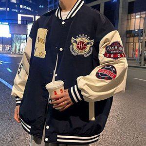 [엄지척]남성 오버핏 스타디움 자켓 데일리 야구점퍼 블루종