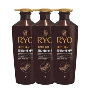 려 홍진단 홍삼 모발영양 샴푸 820ml x3