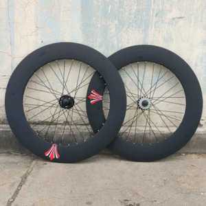 픽시 휠 자전거 700c 휠셋 90mm 알루미늄 합금 솔리드 기어세트