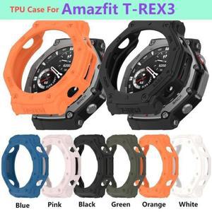 TPU 보호 케이스, Amazfit T-rex 3 스마트 워치 스트랩 커버, 부드러운 실리콘 범퍼, Huami 쉘 액세서리