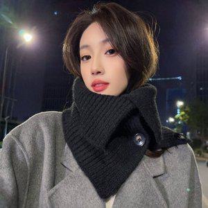 여성 넥워머 겨울 머플러 버튼잠금 방한 터틀넥 3컬러 (WFGI963)