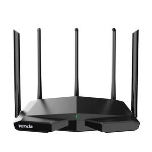 텐다 AXE5700 스마트 WiFi 6E 라우터, 가정용 트라이밴드 기가비트 무선 게임 및 VR용 최고의 5 * 6dBi 고이득 안테나가 장착된 AX WPA3, VPN, 새로운 6GHz 대역(RX27Pro) 지원