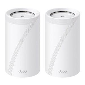 TP-Link 트라이밴드 WiFi 7 BE17000 전체 홈 메시 시스템(Deco BE75) | 8-스트림 17Gbps 1 10G + 3 2.5G 포트 유선 백홀, 6 고이득 안테나 VPN, AI-로밍, 4 4 MU-MIMO, 홈쉴드(2팩)