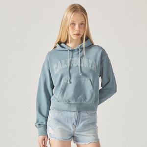 후아유 캘리포니아 다잉 크롭 후드 / WHMHF2222F California Dyed Crop Hoodie