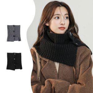 버튼 베이직 겨울 넥워머 머플러 (WFGSXBM)