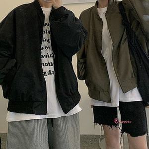 간절기점퍼 항공 오버핏 봄가을 블루 자켓bcd935