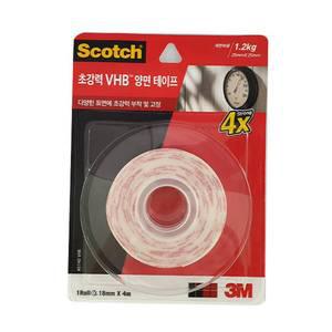 초강력 양면테이프 18mmx4m 문구류 접착용테이프