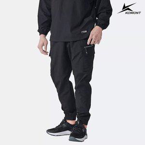 [코몽트] 남성 밴딩 조거 카고 팬츠 블랙