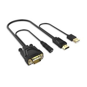hdmitodvi HDMI VGA to hdmi분배기 컨버터 hdmi젠더 케이블 1.4M 일체형 hdmic타입케이블 dp케이블
