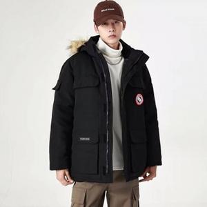 방수 이중 소매 패딩 겨울 밴딩 생활 다운 후드퍼 원터 남성
