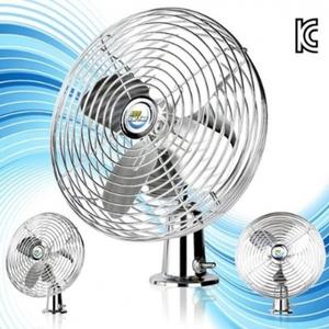 12V 클립형 24V용 에코 선풍기 8in 메탈 차량용