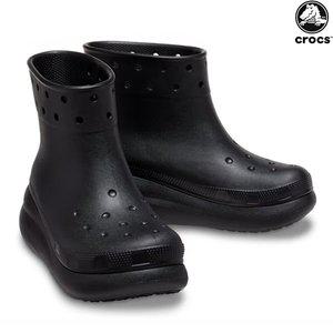 [크록스]클래식 크러쉬 레인부츠 남녀공용 남성 여성 장화 207946-001 블랙