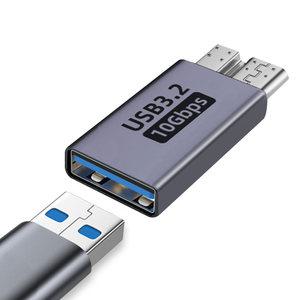 USB A to 마이크로B 3.0 외장하드 고속 OTG 변환 젠더 Micro B 연결 충전