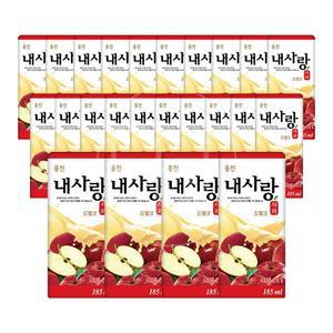웅진 내사랑 사과드링크185ml 24팩 과일 주스 사무실 탕비실 업소용 음료 드링크