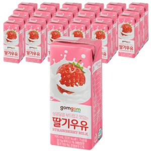 곰곰 멸균 딸기 우유 190ml x 48개