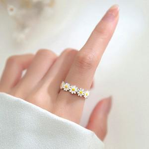 심플 꽃반지 데이지 링 RING 선물 우정 레이어드 커플