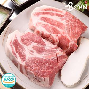 [씨유웰] 참바른한돈 프리미엄 국내산 냉장 목살 1kg(수육용) / 바른재료 바른위생