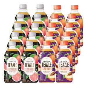 웅진 티즐제로 500ml 자몽블랙티 + 피치얼그레이 혼합 20개
