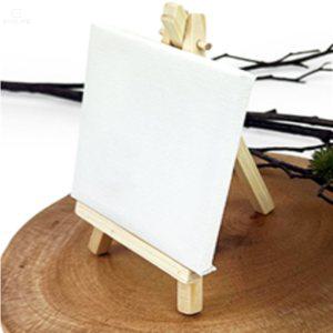 쇼니의 서랍 미니 이젤 캔버스 세트 10X10CM 우드이젤