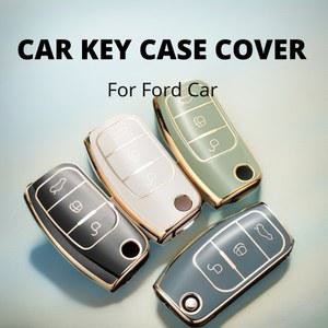 키케이스 포드 포커스 MK2 Fiesta Mondeo Galaxy Falcon Territory Ecosport Kuga Escape Key Fob 케이스 체인 Tpu 자동차 커버