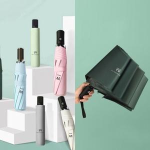 UV차단 썬블로커 3단 자동 우산 양산 접이식 원터치