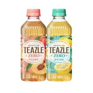 티즐 제로 500ml 유자그린티 10개+피치우롱티 10개