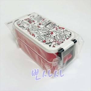 21500 산리오 헬로키티 코믹 2단 도시락 600ml 젓가락포함 캐릭터 소풍 과일 