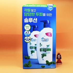 1+1 헤드앤숄더 쿨멘솔 샴푸 520mL + 520mL 셀러도메가능