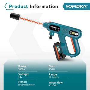 220Bar 5 IN 1 브러시리스 고압 세척기 3 기어 Makita 18V-21V 배터리 용 무선 자동차 정원 청소 관개 도구