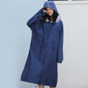 트렌드 남녀공용 바람막이 레인코트(XL) 네이비 우의