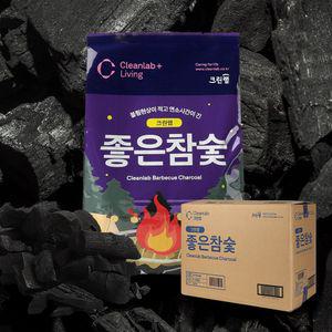 3-4인용 참숯 캠핑 구이용 흑탄 1kg 12개 한박스 차콜 가정용 고기 바베큐 훈제 펜션 비장탄 봉지 용숯 활
