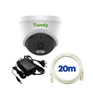 Tiandy 200만화소 2MP 간편설치 CCTV 실내 1대 간편추가 세트 케이블 20M