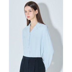 [쉬즈미스]시크한 핀턱 커프스 오픈카라 셔츠_P391181893