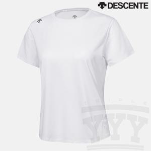 데상트 여성 러닝 크롭 반팔티 SP222RTS47 WHT