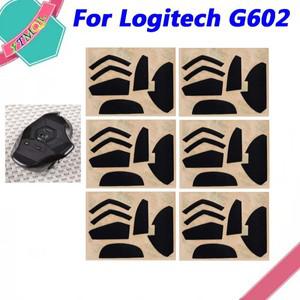 로지텍 호환 G602 무선 마우스용 피트 스케이트 패드, 블랙 미끄럼 방지 스티커 교체 커넥터, 1 10 세트,