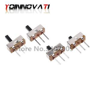 1000PCS SS12D00 SPDT 토글 스위치 인터럽터 On-Off  1 웨이 2 밴드 슬라이드 PCB 마운트 핸들 길이: 3MM/4