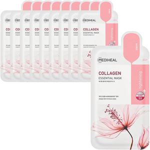 메디힐 에센셜 마스크10P Mediheal Essential Mask 10 sheets 수분 보급 비건 제주 인삼